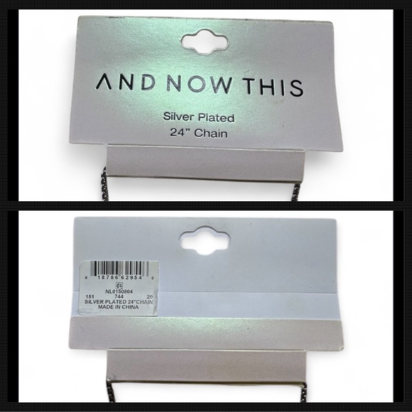 AND NOW THIS Silver Plated 24" Chain - Picture 3 of 6